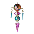 Load image into Gallery viewer, Gilded Garden Solstice | Hand-Painted Glass Ornament | Blubom 2022-258