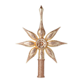 Load image into Gallery viewer, Spitz Champagne Star. Handmade Glass Christmas ornament.