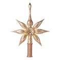 Load image into Gallery viewer, Spitz Champagne Star. Handmade Glass Christmas ornament. 2022-300