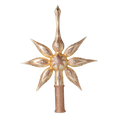 Load image into Gallery viewer, Spitz Champagne Star. Handmade Glass Christmas ornament. 2022-300