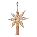 Load image into Gallery viewer, Spitz Champagne Star. Handmade Glass Christmas ornament. 2022-300