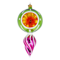 Load image into Gallery viewer, Vintage-Inspired Glass Drop Handmade Glass Christmas ornament
