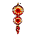 Load image into Gallery viewer, Ruby Sunburst Reflector Drop Premium christmas glass ornament 2022-327