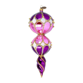 Load image into Gallery viewer, Royal Amethyst Handmade Glass Christmas ornament Retro Glass Reflector Ornament