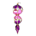 Load image into Gallery viewer, Royal Amethyst Handmade Glass Christmas ornament Retro Glass Reflector Ornament 2022-331