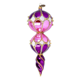 Load image into Gallery viewer, Royal Amethyst Handmade Glass Christmas ornament Retro Glass Reflector Ornament 2022-331