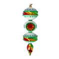 Load image into Gallery viewer, Holiday Swirl Delight Handmade Glass Christmas ornament