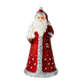 Load image into Gallery viewer, Christmas Santa - Guardian of the Stars. Handmade Glass Christmas ornament.
