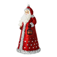 Load image into Gallery viewer, Christmas Santa - Guardian of the Stars. Handmade Glass Christmas ornament.
