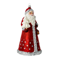 Load image into Gallery viewer, Christmas Santa - Guardian of the Stars. Handmade Glass Christmas ornament.