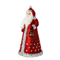 Load image into Gallery viewer, Christmas Santa - Guardian of the Stars. Handmade Glass Christmas ornament. 2022-363