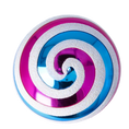 Load image into Gallery viewer, Candy Twist Drop Handmade Glass Christmas ornament 2022-389