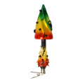 Load image into Gallery viewer, Colorful Mushroom with Shading Effect. Handmade Glass Christmas ornament.