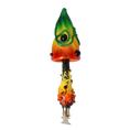 Load image into Gallery viewer, Colorful Mushroom with Shading Effect. Handmade Glass Christmas ornament. 2022-397