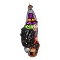 Load image into Gallery viewer, The Witch in the Moon - Magic Night. Handmade Glass Christmas ornament.