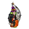 Load image into Gallery viewer, The Witch in the Moon - Magic Night. Handmade Glass Christmas ornament. 2022-400