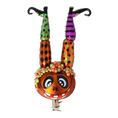 Load image into Gallery viewer, The Witch in the Pumpkin - Magic Legs. Handmade Glass Christmas ornament. 2022-406