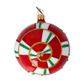 Load image into Gallery viewer, Crimson Kaleidoscope Reflector Premium christmas glass ornament 2022-416