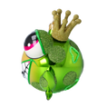Load image into Gallery viewer, Frog - The Prince in the Crown. Handmade Glass Christmas ornament. 2022-436