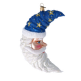 Load image into Gallery viewer, Magic Moon ornament. Handmade Glass Christmas ornament. 2022-477