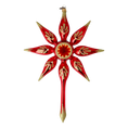 Load image into Gallery viewer, Star of Christmas Eve Night. Handmade Glass Christmas ornament.