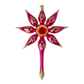 Load image into Gallery viewer, Star of the Fairy Tale Night. Handmade Glass Christmas ornament.
