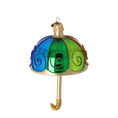 Załaduj obraz do przeglądarki galerii, Vibrant Rainbow Parasol Premium christmas glass ornament 2022-486