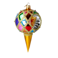 Charger l'image dans la visionneuse de la galerie, Glass Ornament Royal Jewel Handmade Glass Christmas ornament 2022-498