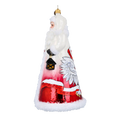Load image into Gallery viewer, Polish Santa with Eagle Handmade Glass Christmas ornament
