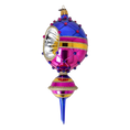 Load image into Gallery viewer, Drop Carnival Glow. Handmade Glass Christmas ornament.