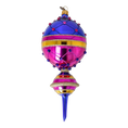 Load image into Gallery viewer, Drop Carnival Glow. Handmade Glass Christmas ornament.