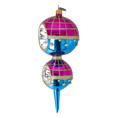 Load image into Gallery viewer, Sapphire Royale Handmade Glass Christmas ornament