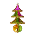 Load image into Gallery viewer, Neon Jubilee Tree Handmade Glass Christmas ornament