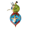 Load image into Gallery viewer, Fairytale Devil. Handmade Glass Christmas ornament. 2022-519