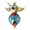 Load image into Gallery viewer, Fairytale Devil. Handmade Glass Christmas ornament. 2022-519