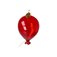Load image into Gallery viewer, Balloon red. Handmade Glass Christmas ornament.