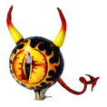 Load image into Gallery viewer, Infernal Gaze Premium christmas glass ornament 2022-538