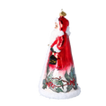 Load image into Gallery viewer, Holly Jolly Santa Handmade Glass Christmas ornament
