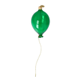 Charger l'image dans la visionneuse de la galerie, Emerald Hand-Molded Balloon. Handmade Glass Christmas ornament. 2022-553