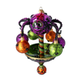Load image into Gallery viewer, Halloween Spooky Spider Carousel Handmade Glass Christmas ornament pumpkins 2022-556