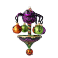 Load image into Gallery viewer, Halloween Spooky Spider Carousel Handmade Glass Christmas ornament pumpkins 2022-556