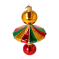 Load image into Gallery viewer, Colorful Ornament Donut with Balls. Handmade Glass Christmas ornament.