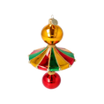 Load image into Gallery viewer, Colorful Ornament Donut with Balls. Handmade Glass Christmas ornament.
