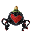 Load image into Gallery viewer, Lovebite Spide Halloween Handmade Glass Christmas ornament 2022-568