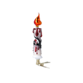 Load image into Gallery viewer, Spooky Candle - Blood Glow. Handmade Glass Christmas ornament.