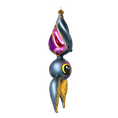 Load image into Gallery viewer, Enchanted Winged Bat. Handmade Glass Christmas ornament. 2022-579