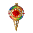 Load image into Gallery viewer, Carnival Jewel Handmade Glass Christmas ornament 2022-581