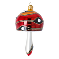 Load image into Gallery viewer, Forest Mushroom. Handmade Glass Christmas ornament.