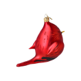 Load image into Gallery viewer, Cardinal of the Winter Garden. Handmade Glass Christmas ornament.