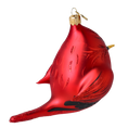 Load image into Gallery viewer, Cardinal of the Winter Garden. Handmade Glass Christmas ornament. 2022-620